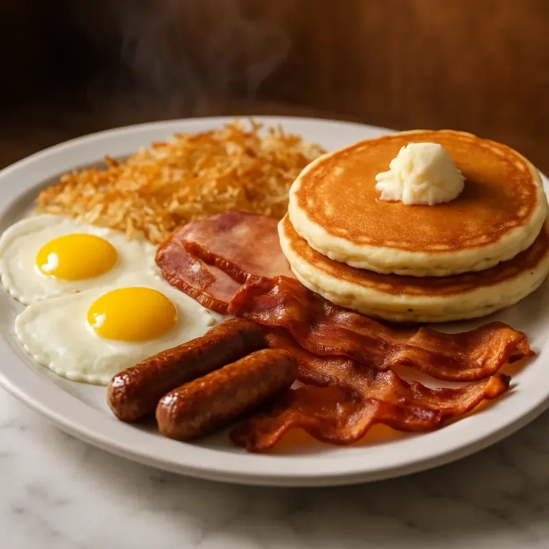 Denny's-Style Lumberjack Slam Pancakes