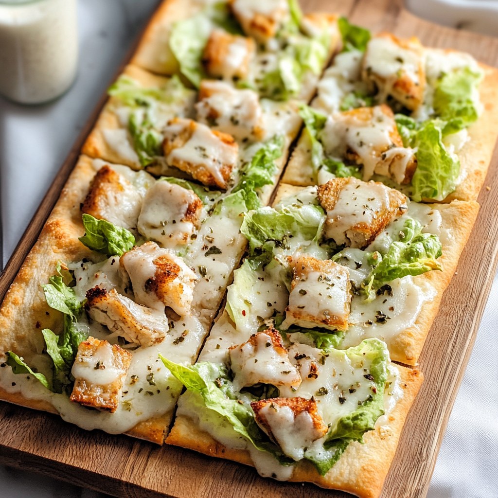 Home Chef-Style Chicken Caesar Flatbreads