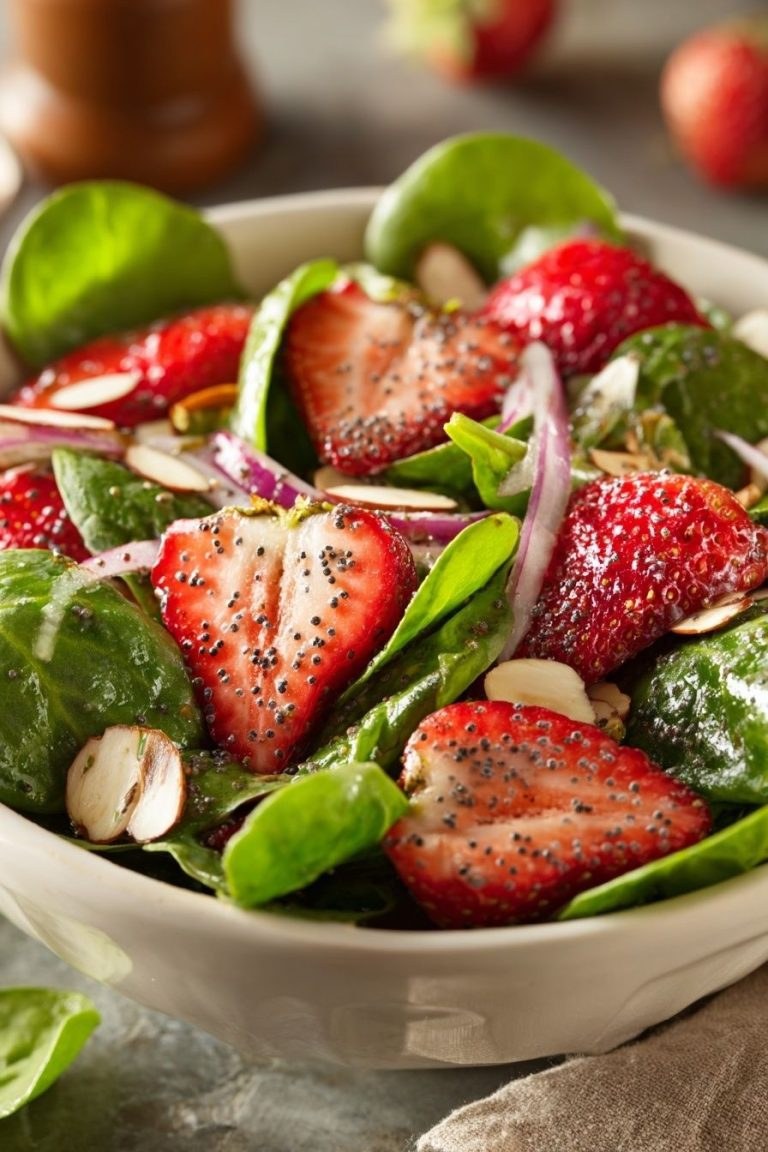 Panera-Style Strawberry Poppyseed Salad