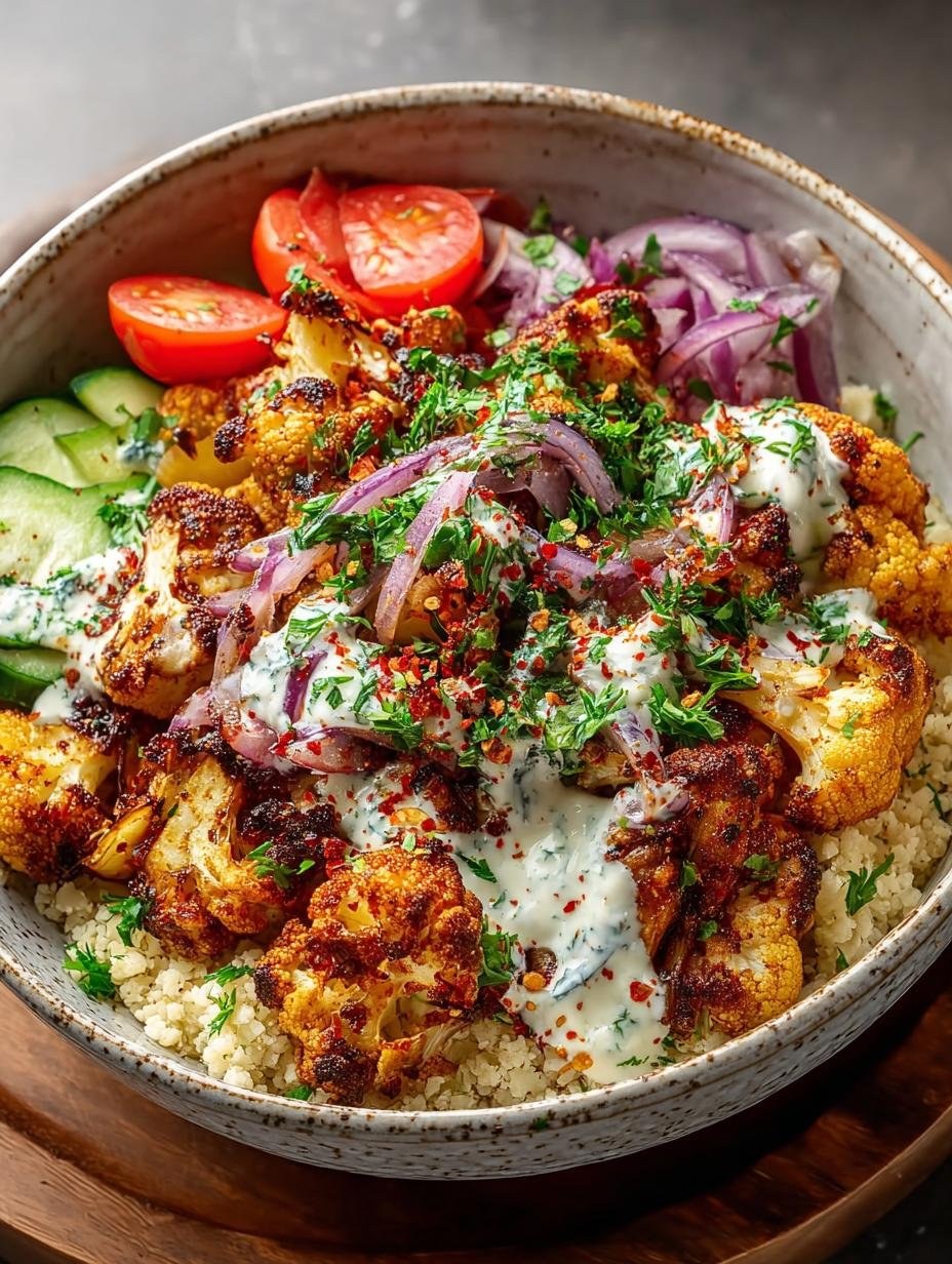 Purple Carrot-Style Cauliflower Shawarma Bowls